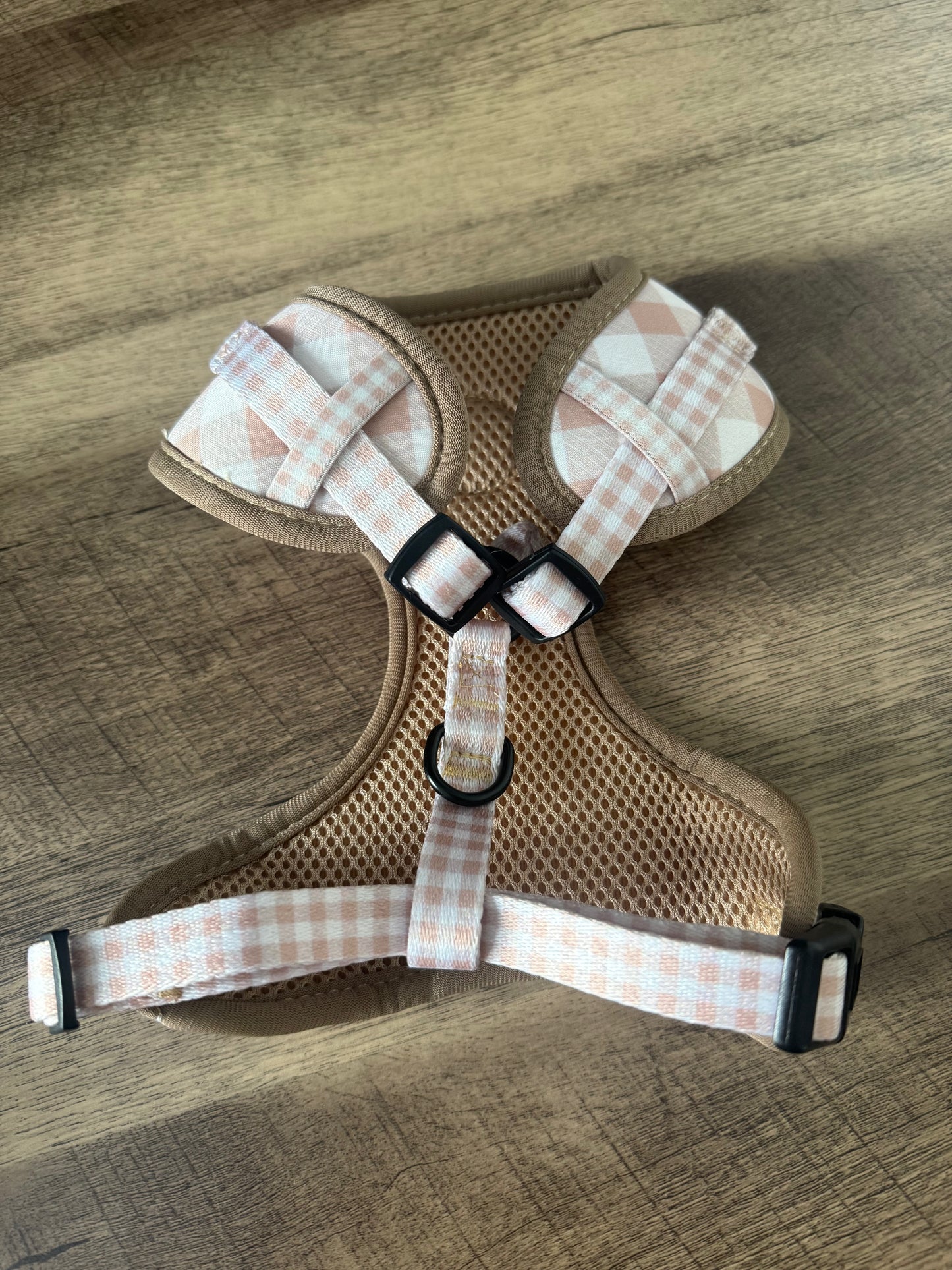 Adjustable Dog Harness- Rustic Check