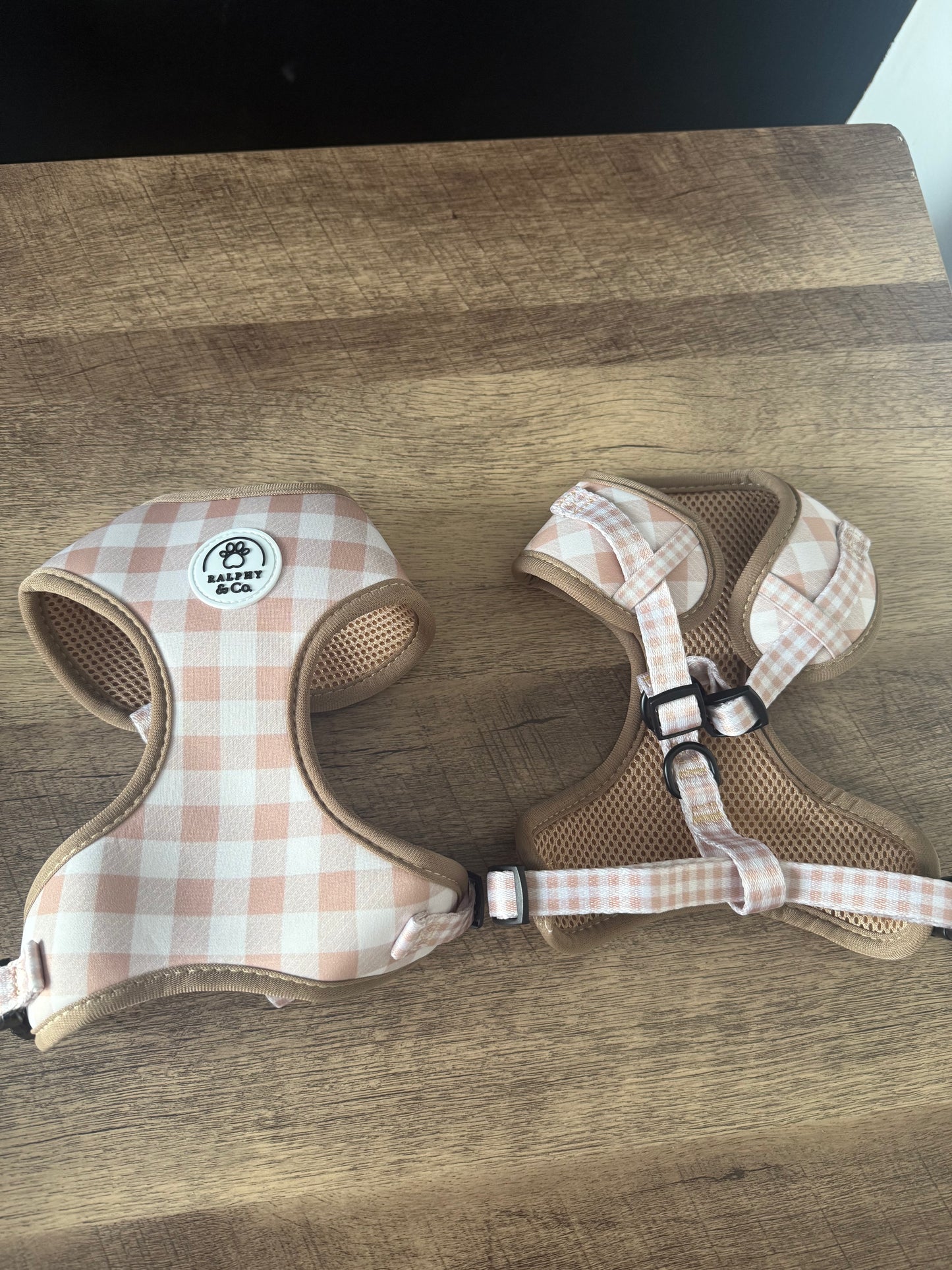 Adjustable Dog Harness- Rustic Check